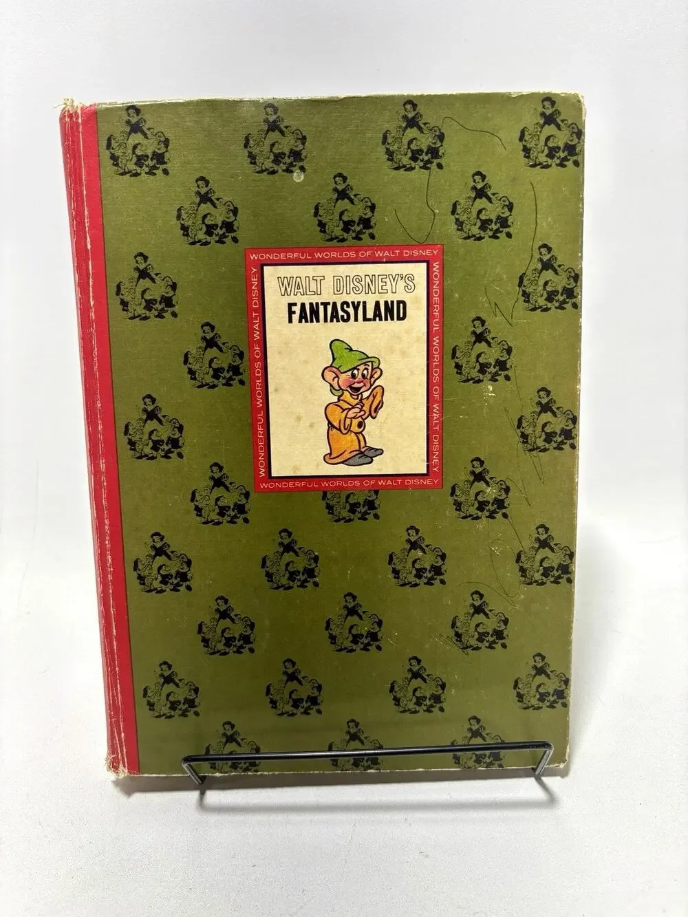 Walt Disney Fantasyland Book Wonderful Worlds Golden Press Vintage 1965